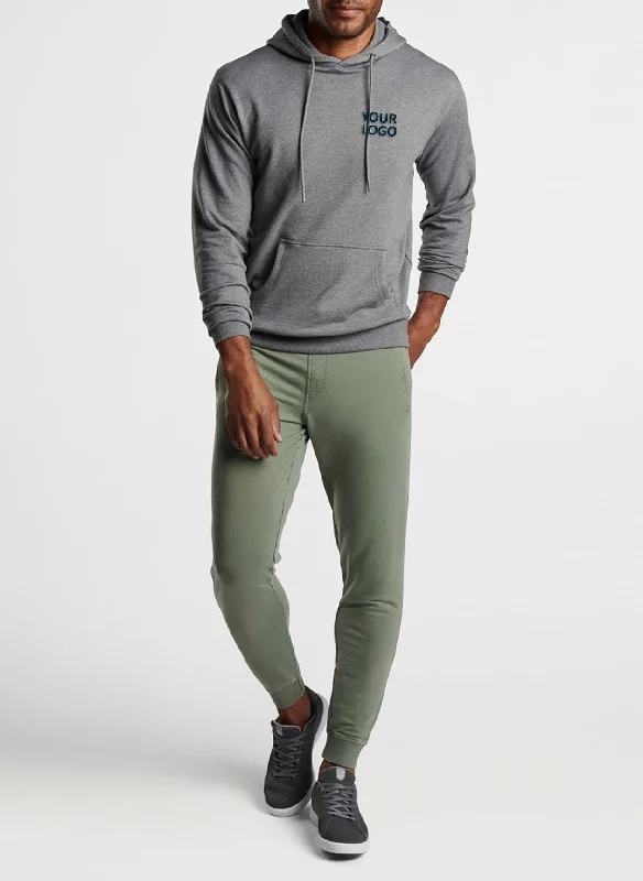 Peter Millar Lava Wash Custom Hoodies, Gale Grey