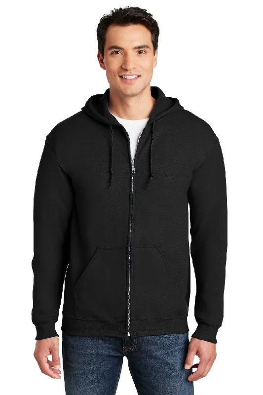 Gildan Heavy Blend Full Zip Hooded Sweatshirt Black