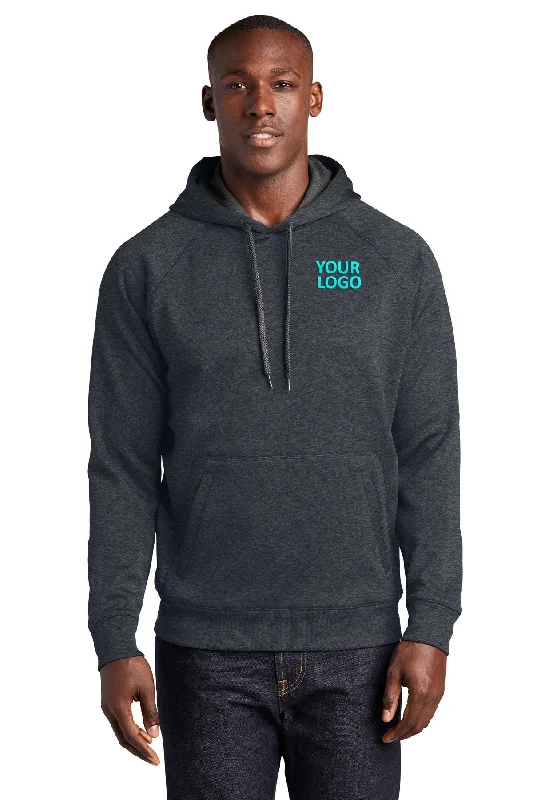 Sport-Tek Tech Fleece Hooded Custom Sweatshirts, Graphite Heather