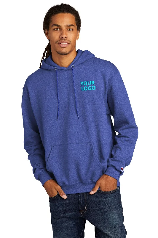 Champion Eco Fleece Pullover Hoodie, Royal Blue Heather