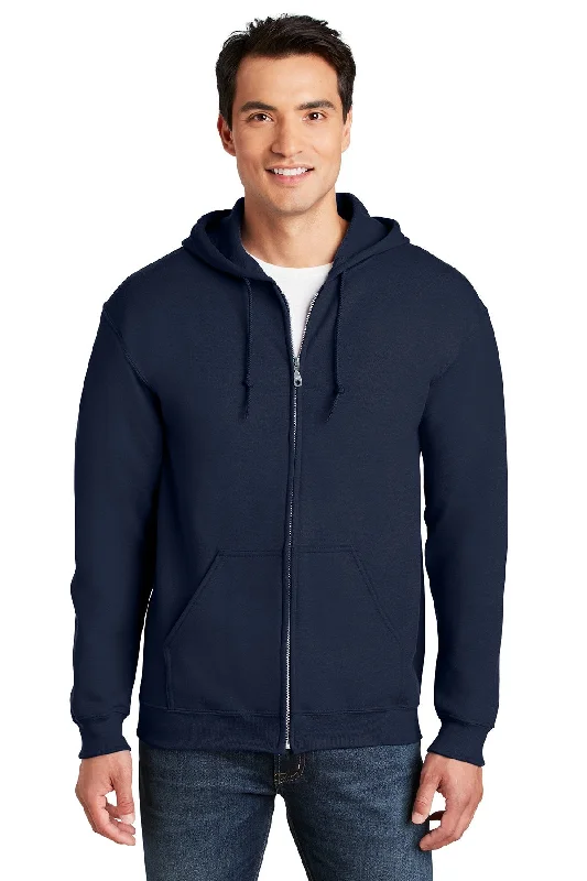 Gildan Heavy Blend Full Zip Hooded Sweatshirt Navy