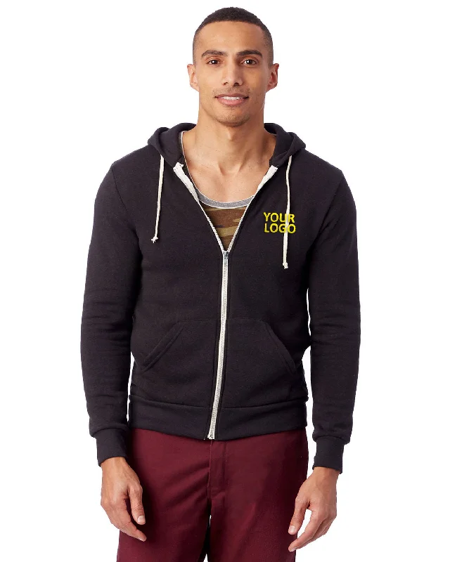 Alternative Rocky Eco-Fleece Zip Hoodie,  Eco True Black