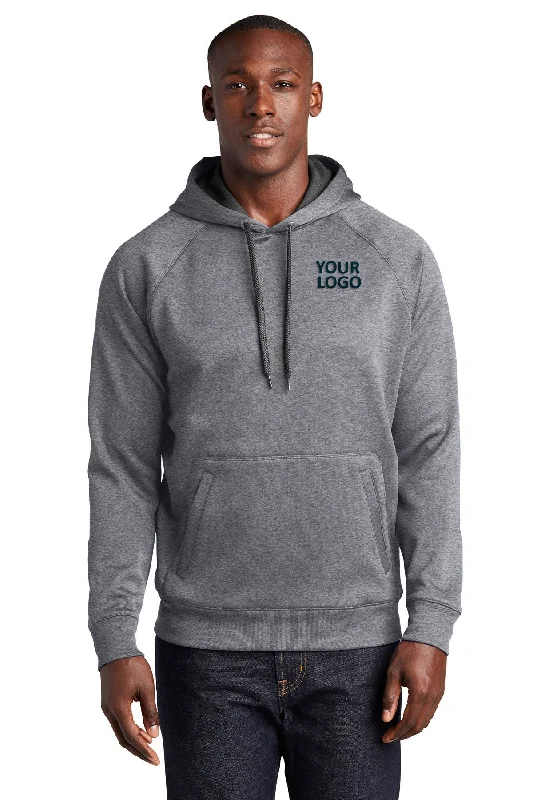 Sport-Tek Tech Fleece Hooded Custom Sweatshirts, Vintage Heather