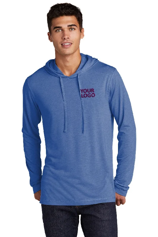 Sport-Tek PosiCharge Tri-Blend Wicking Customized Long Sleeve Hoodies, True Royal Heather