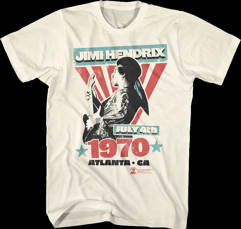 July 4th 1970 Jimi Hendrix T-Shirt