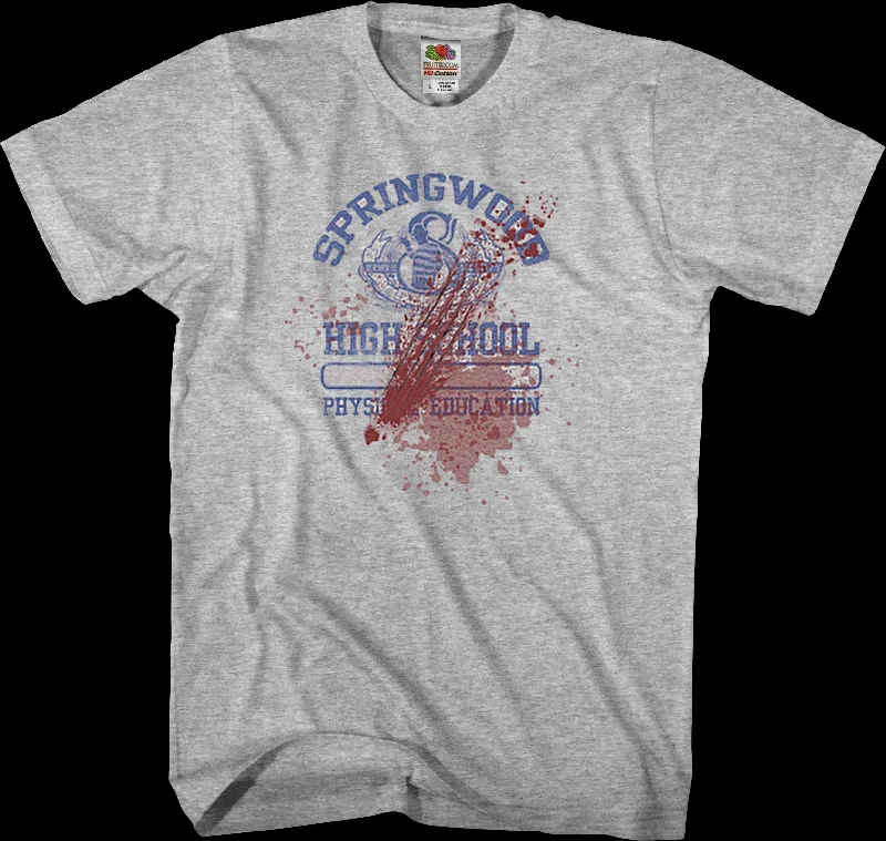 Bloody Springwood High Nightmare On Elm Street T-Shirt