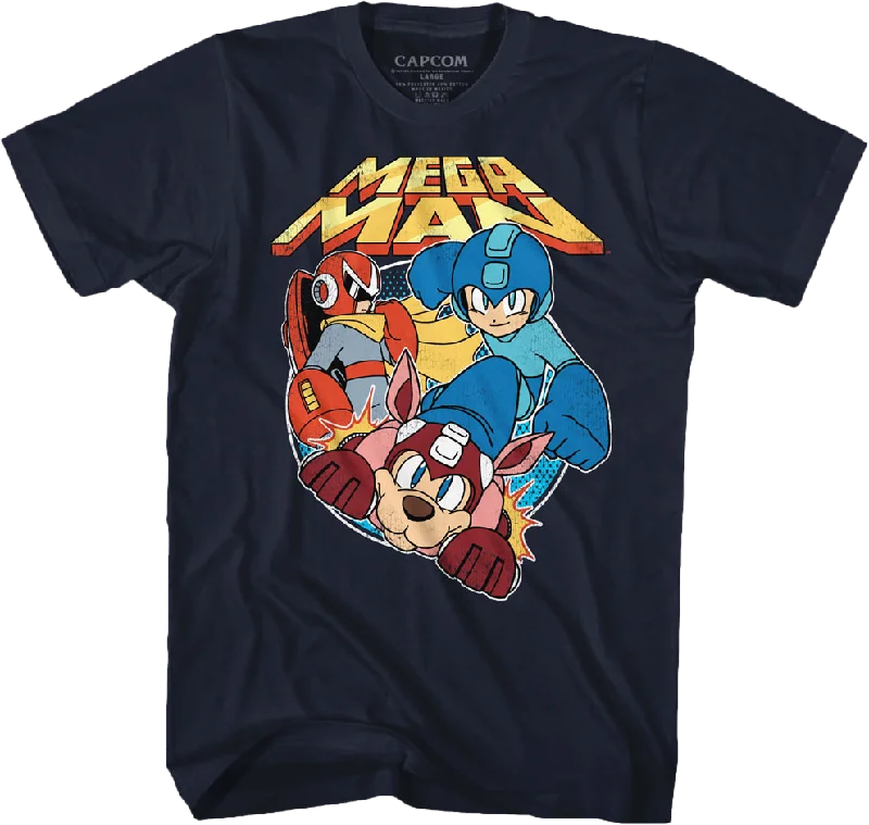 Proto Man Rush and Mega Man T-Shirt