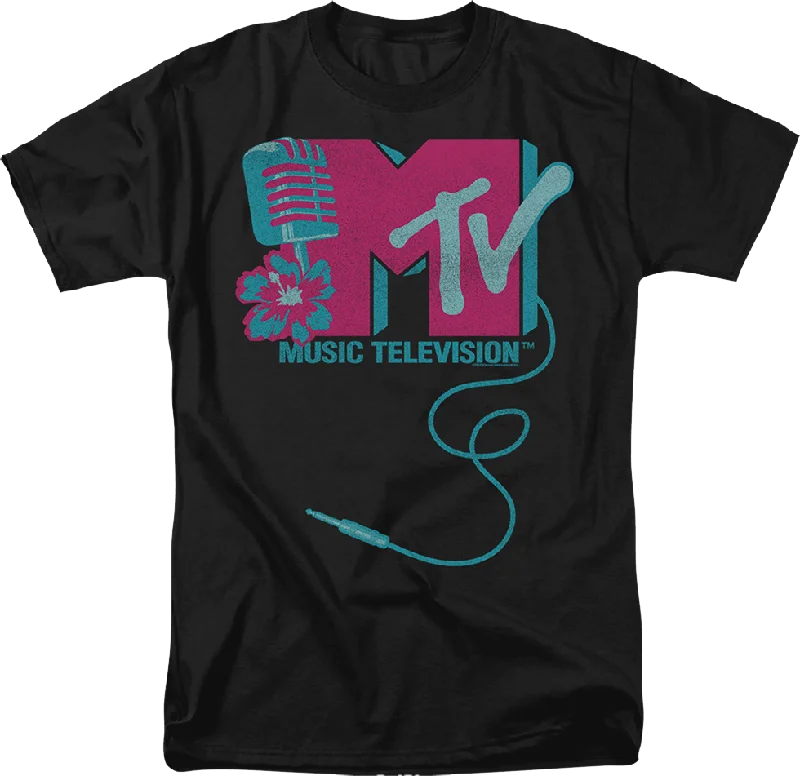 Microphone Logo MTV Shirt