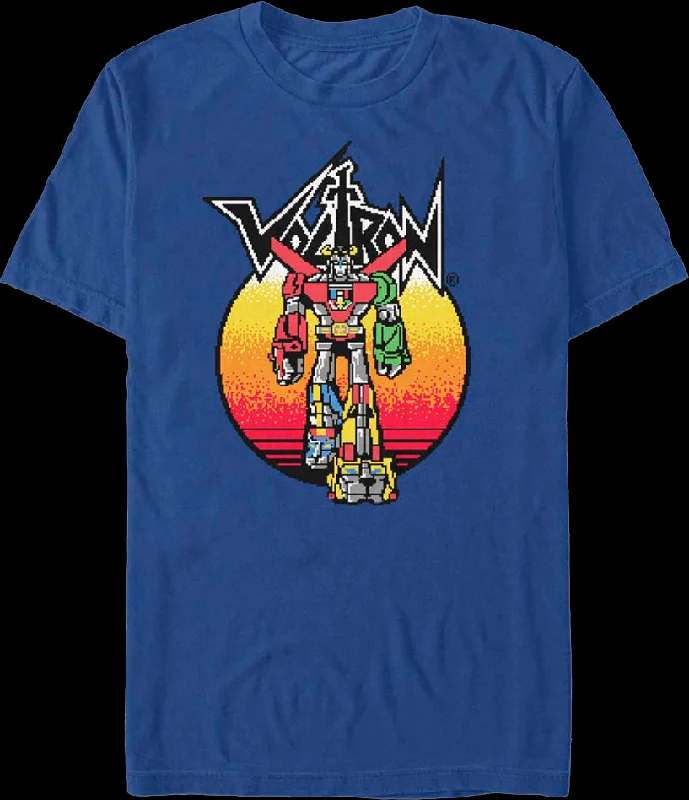 Retro Sunset Voltron T-Shirt