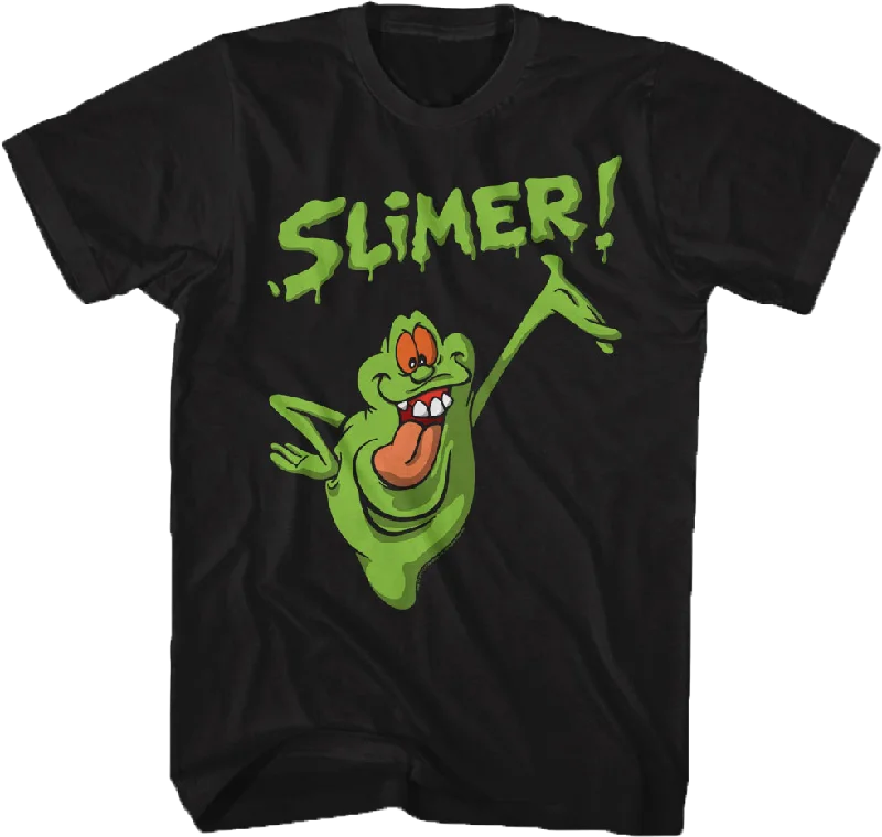 Distressed Slimer Real Ghostbusters T-Shirt