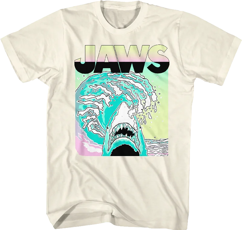 Neon Waves Jaws T-Shirt