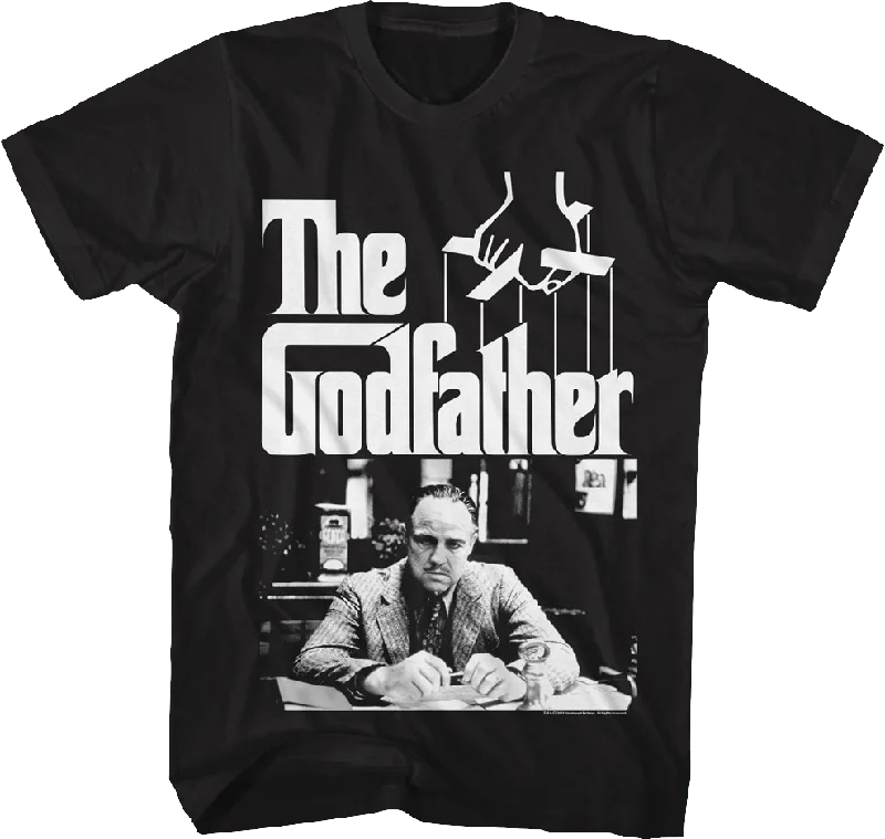 Vito Corleone Black And White Photo Godfather T-Shirt