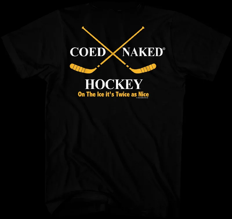 Hockey Coed Naked T-Shirt