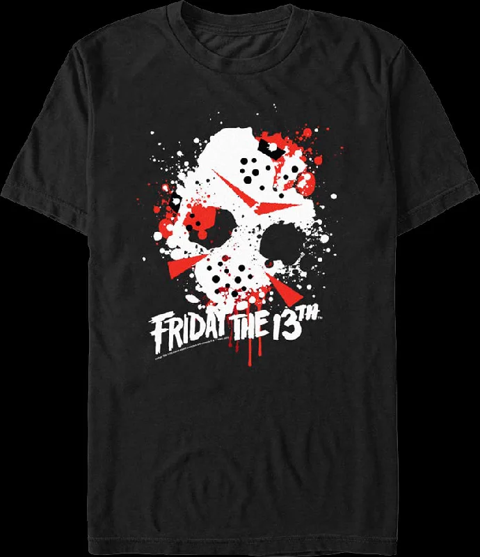 Paint Splatter Friday the 13th T-Shirt