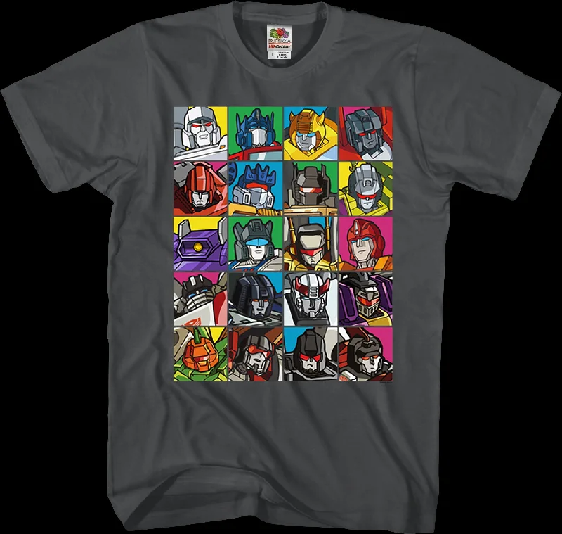 Robot Collage Transformers T-Shirt