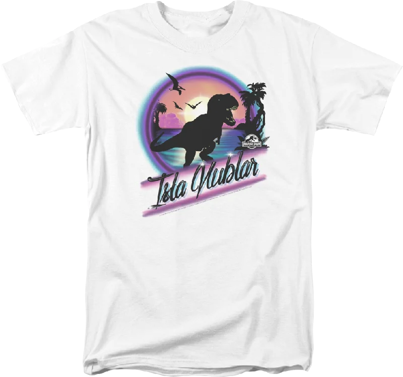 Airbrush Isla Nublar Jurassic Park T-Shirt