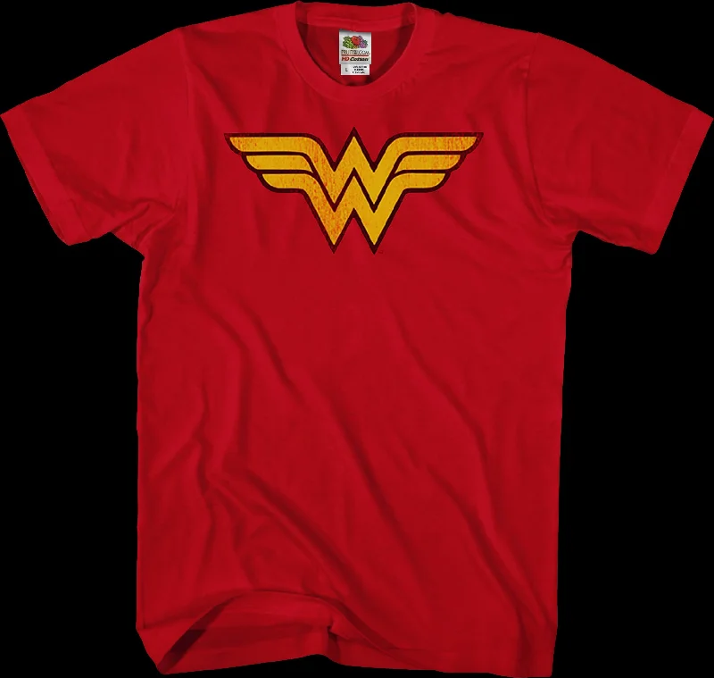 Distressed Logo Wonder Woman T-Shirt