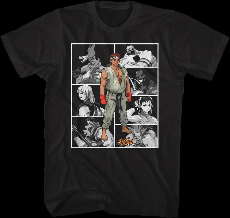 Character Collage Street Fighter T-Shirt