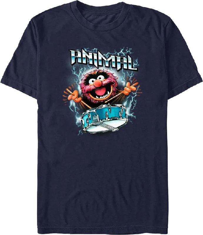 Animal Lightning Drumroll Muppets T-Shirt