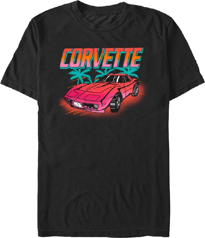 Corvette Palm Trees Chevrolet T-Shirt