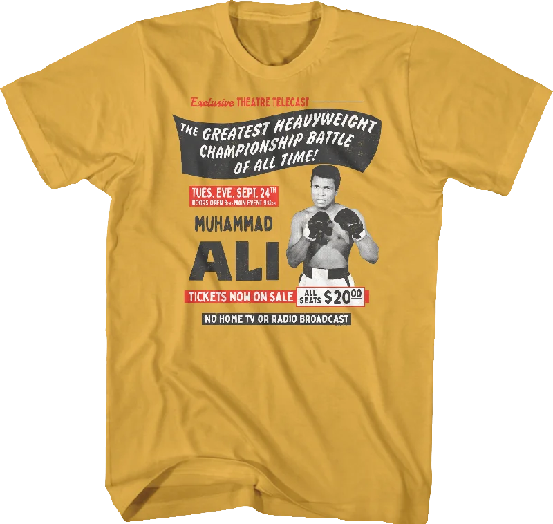 Rumble In The Jungle Poster Muhammad Ali T-Shirt