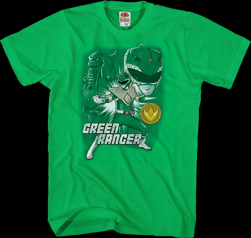 Green Ranger Mighty Morphin Power Rangers T-Shirt