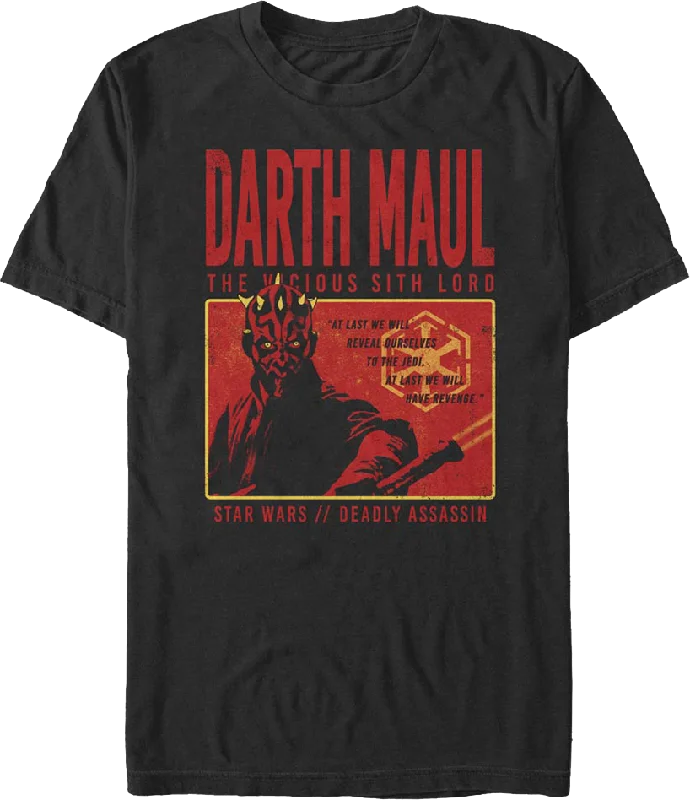 Vicious Sith Lord Darth Maul Star Wars T-Shirt