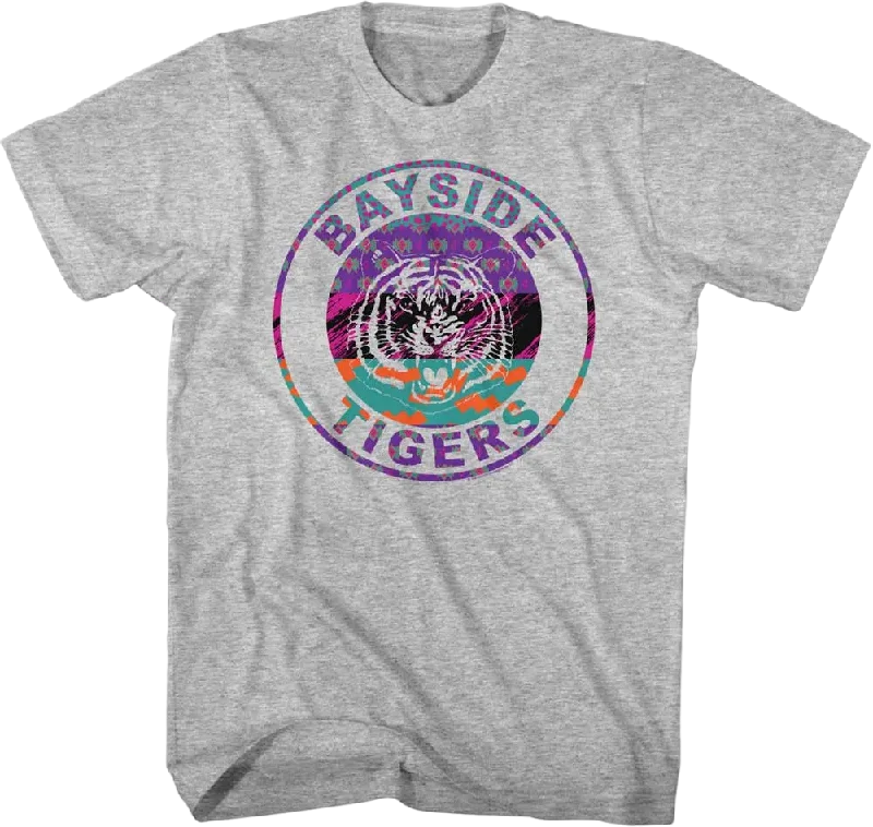 Bayside Tigers Retro Patterns Saved By The Bell T-Shirt