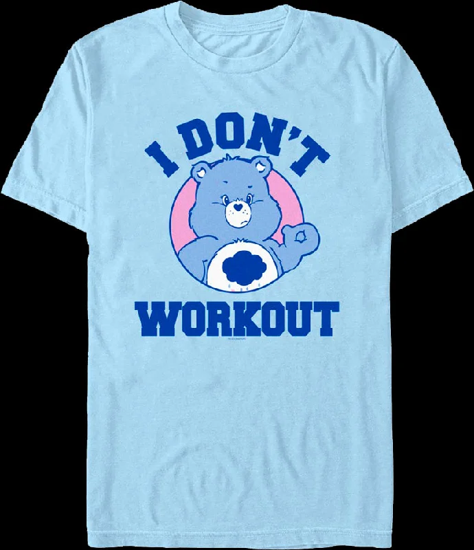 Grumpy Bear I Don't Workout Care Bears T-Shirt