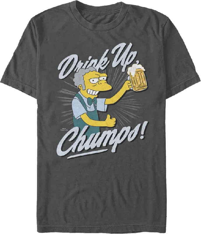 Drink Up Chumps Simpsons T-Shirt