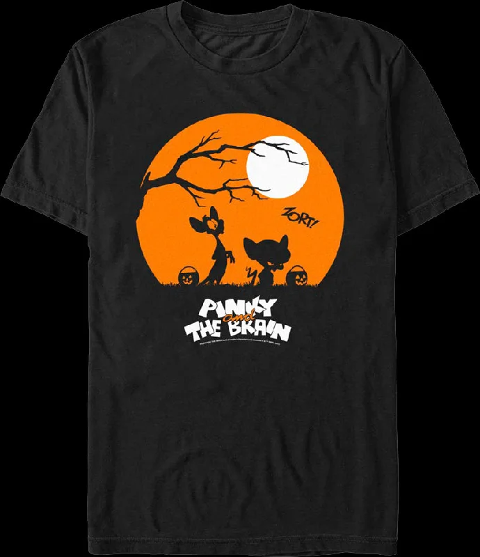 Halloween Silhouettes Pinky and the Brain T-Shirt