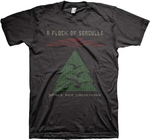 Faux Ugly Knit Space Age Christmas Flock Of Seagulls T-Shirt