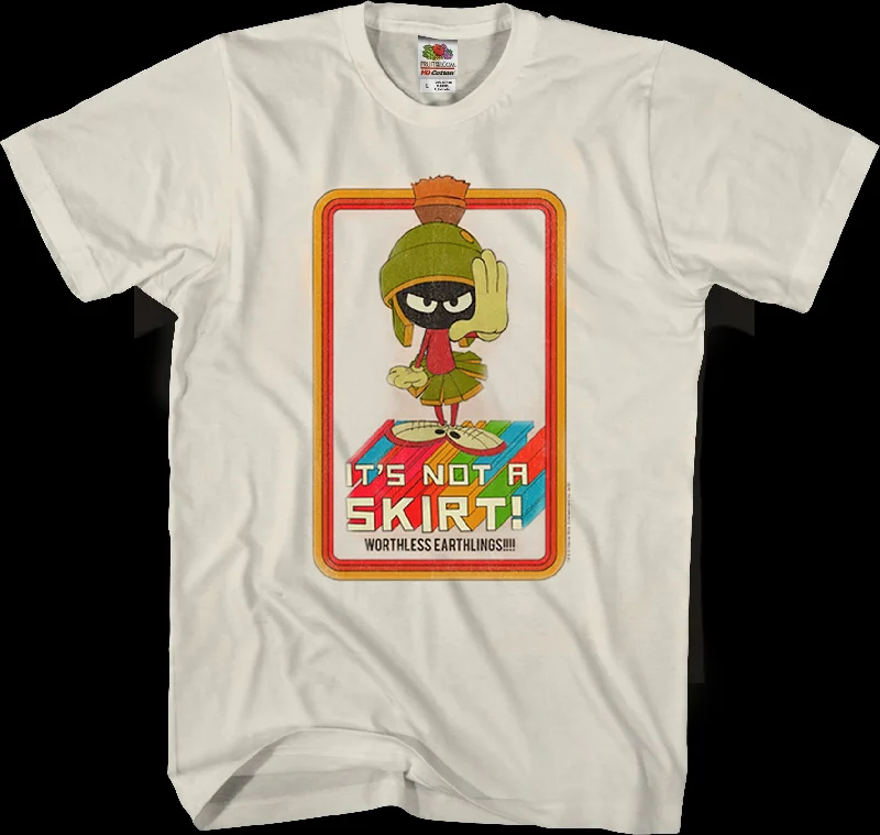 It's Not A Skirt Marvin The Martian Looney Tunes T-Shirt