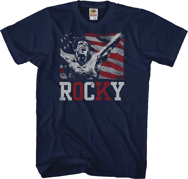 Red White and Blue Rocky T-Shirt