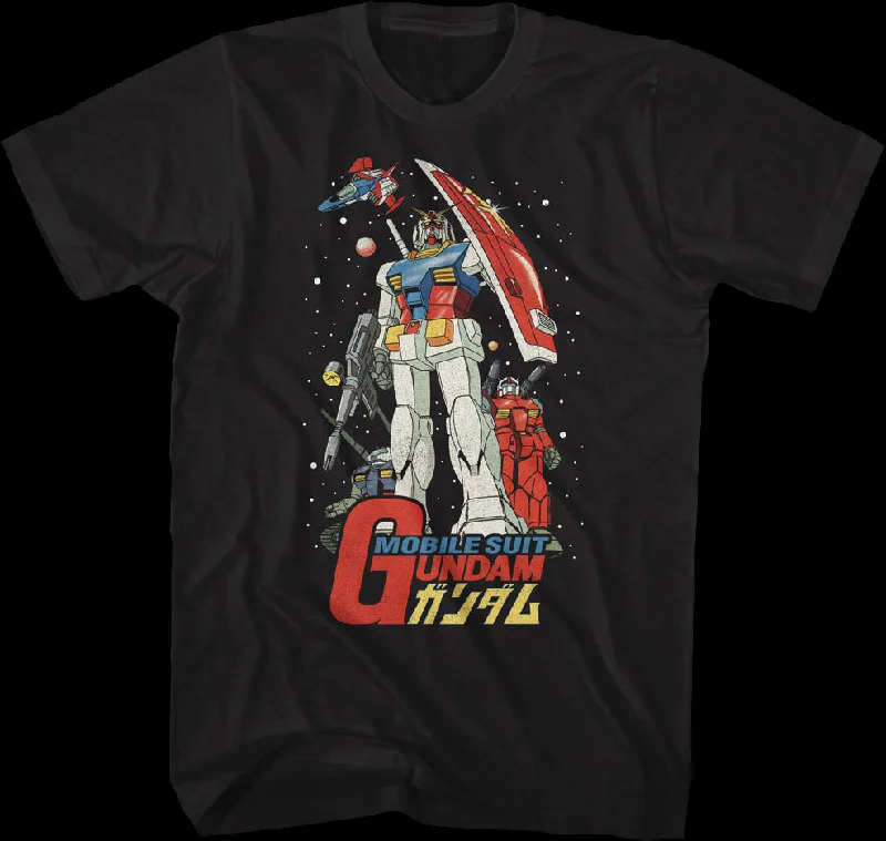 Mobile Suit Poster Gundam T-Shirt