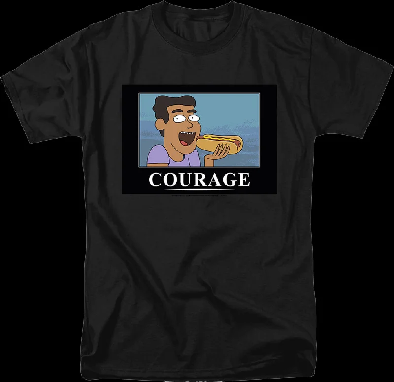 Courage Poster Rick And Morty T-Shirt