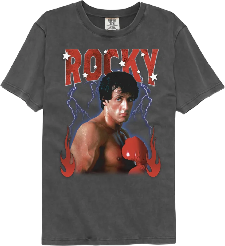 Lightning & Flames Rocky Comfort Colors Brand T-Shirt