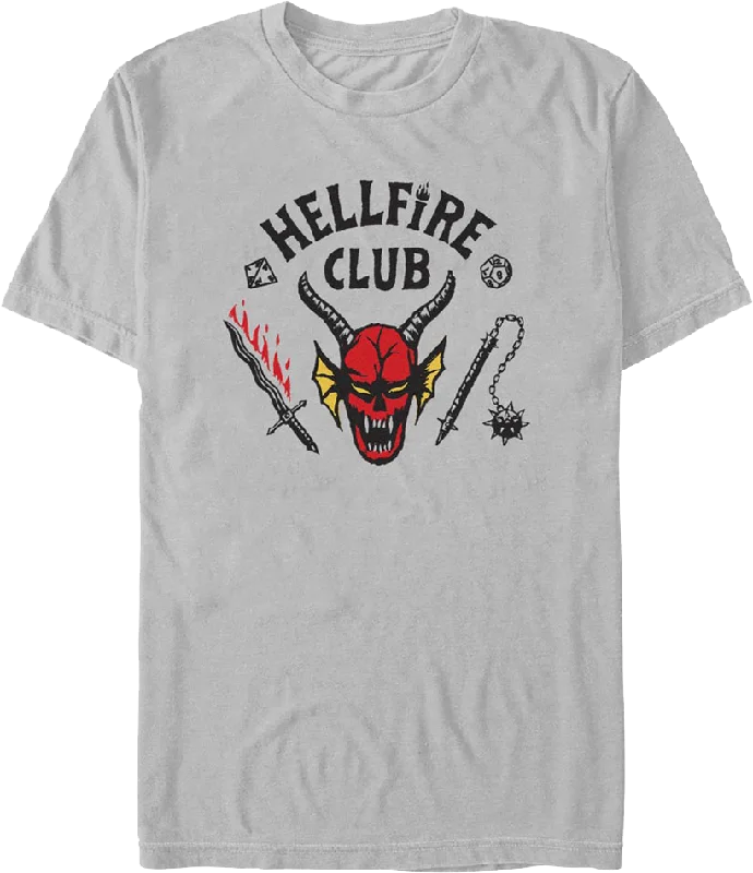 Silver Hellfire Club Stranger Things T-Shirt