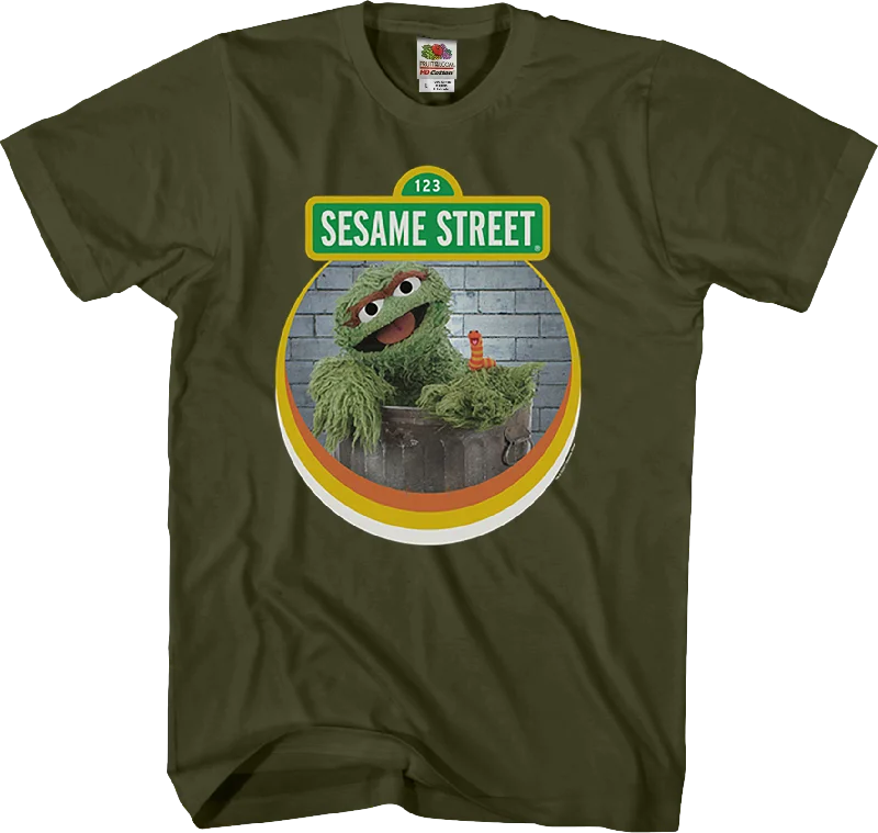 Slimey and Oscar The Grouch Sesame Street T-Shirt