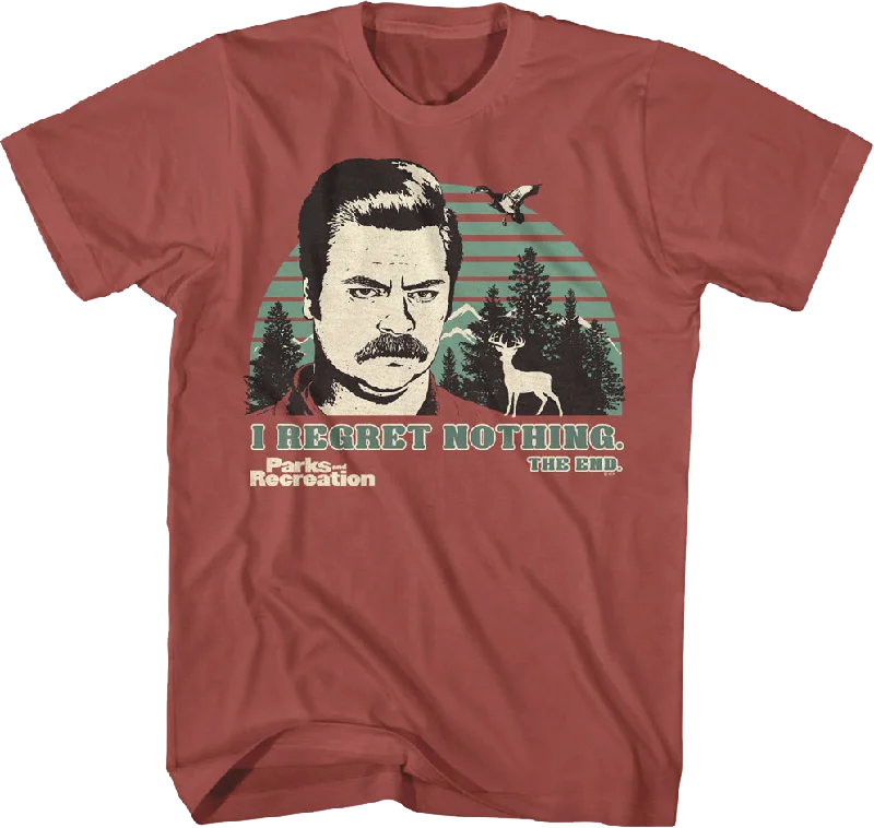 Ron Swanson I Regret Nothing Parks And Recreation T-Shirt