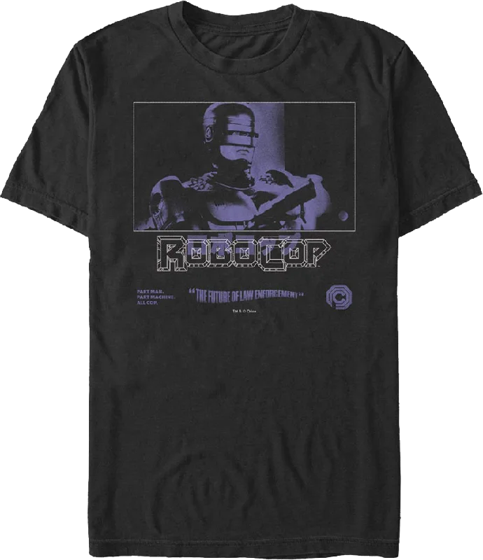 Purple Photo Robocop T-Shirt