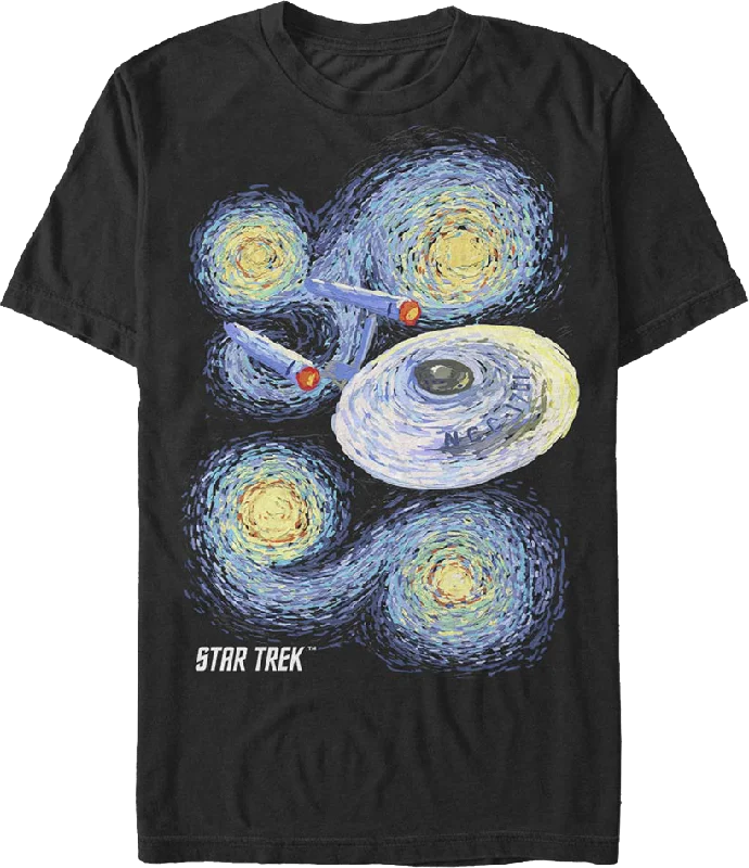 Starry Enterprise Star Trek T-Shirt