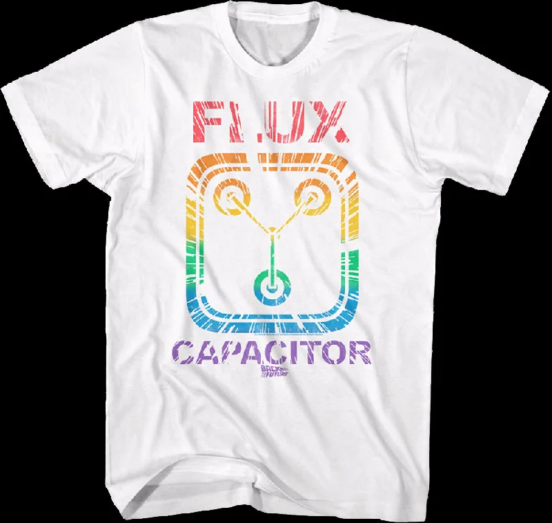 Rainbow Flux Capacitor Back To The Future T-Shirt