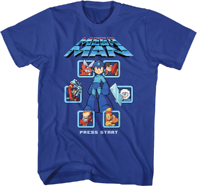 Press Start Mega Man T-Shirt