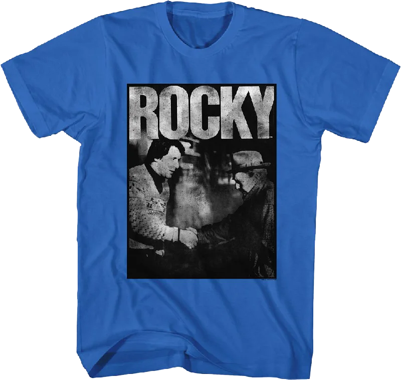 Handshake Mickey And Rocky T-Shirt