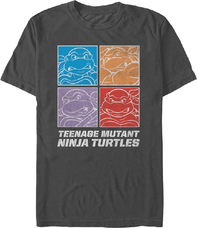 Square Outlines Teenage Mutant Ninja Turtles T-Shirt