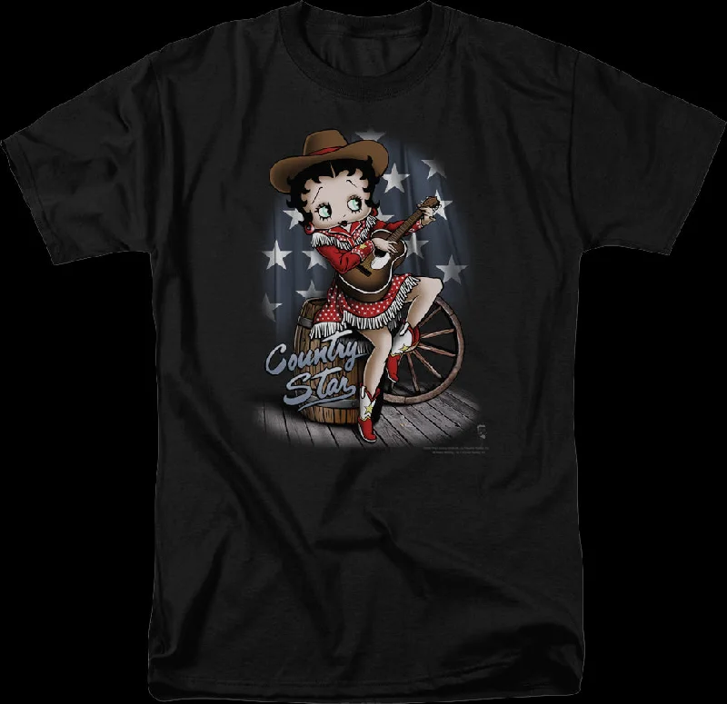 Country Star Betty Boop T-Shirt