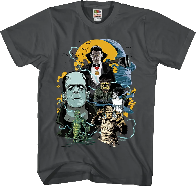 Universal Monsters Collage T-Shirt