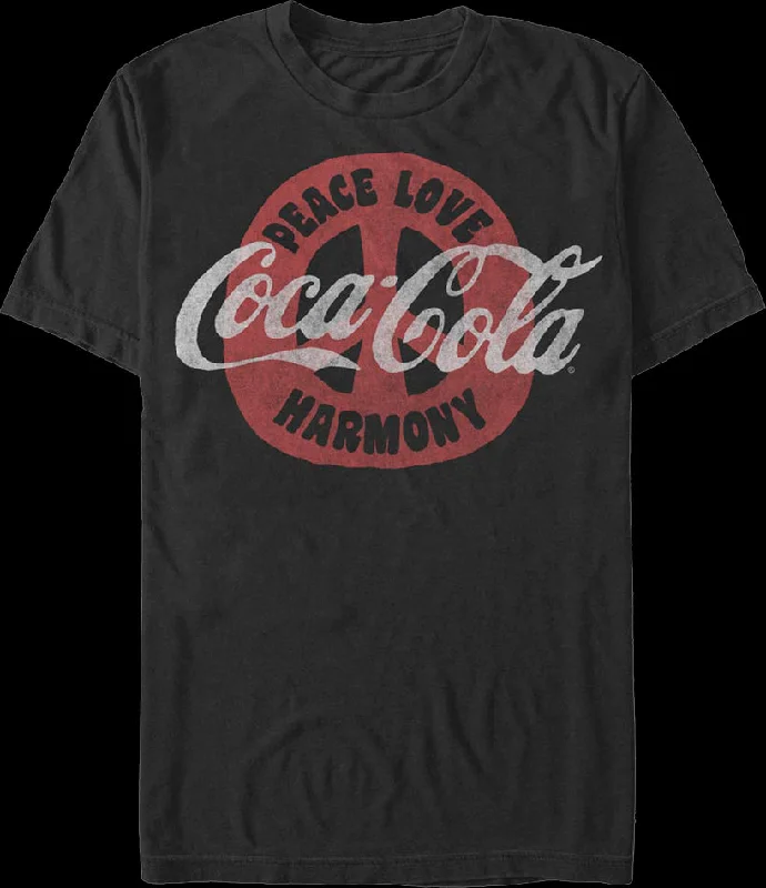 Peace Love Harmony Coca-Cola T-Shirt