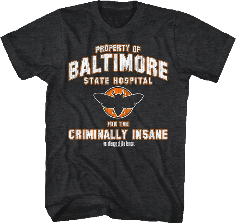 Baltimore State Hospital Silence of the Lambs T-Shirt